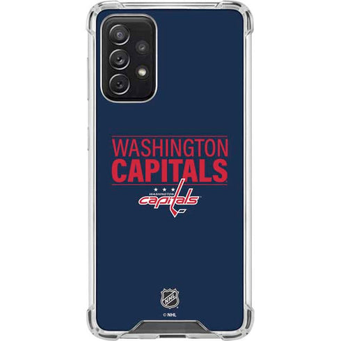 NHL Washington Capitals Lineup Galaxy A72 5G Clear Case